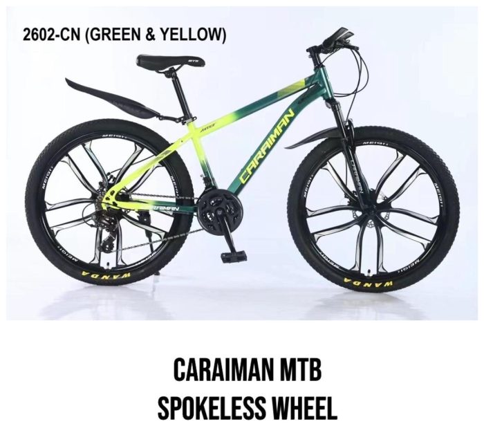 caraman mtb spokeless wheel bicycle